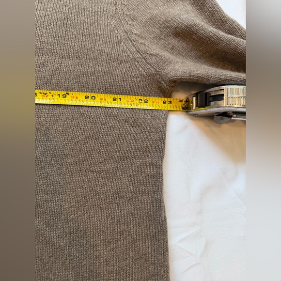 Jenni Kayne Everyday Sweater Women’s Size Large Wool Cashmere Taupe Brown - Picture 5 of 9